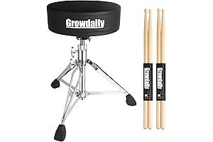 Adjustable Drum Stool for Kids with Included Drumsticks
