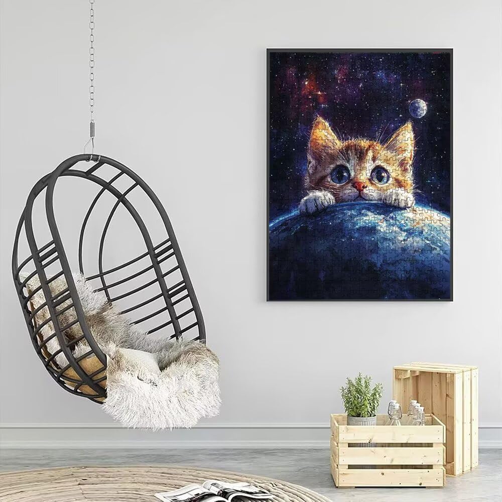 Puzzle 4000 Pezzi, Gatto Pianeta 3D Puzzle per Adulti Impegnativo, Educa Puzzles Artistico, Divertente E Stimolante Puzzles Decorativo per La Famiglia, Regalo e Decorazione Pareti DX0YL6-956
