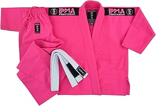 Kids Pink Pro Girls Elite BJJ GI Uniforme (Viene con cinturón blanco gratis)