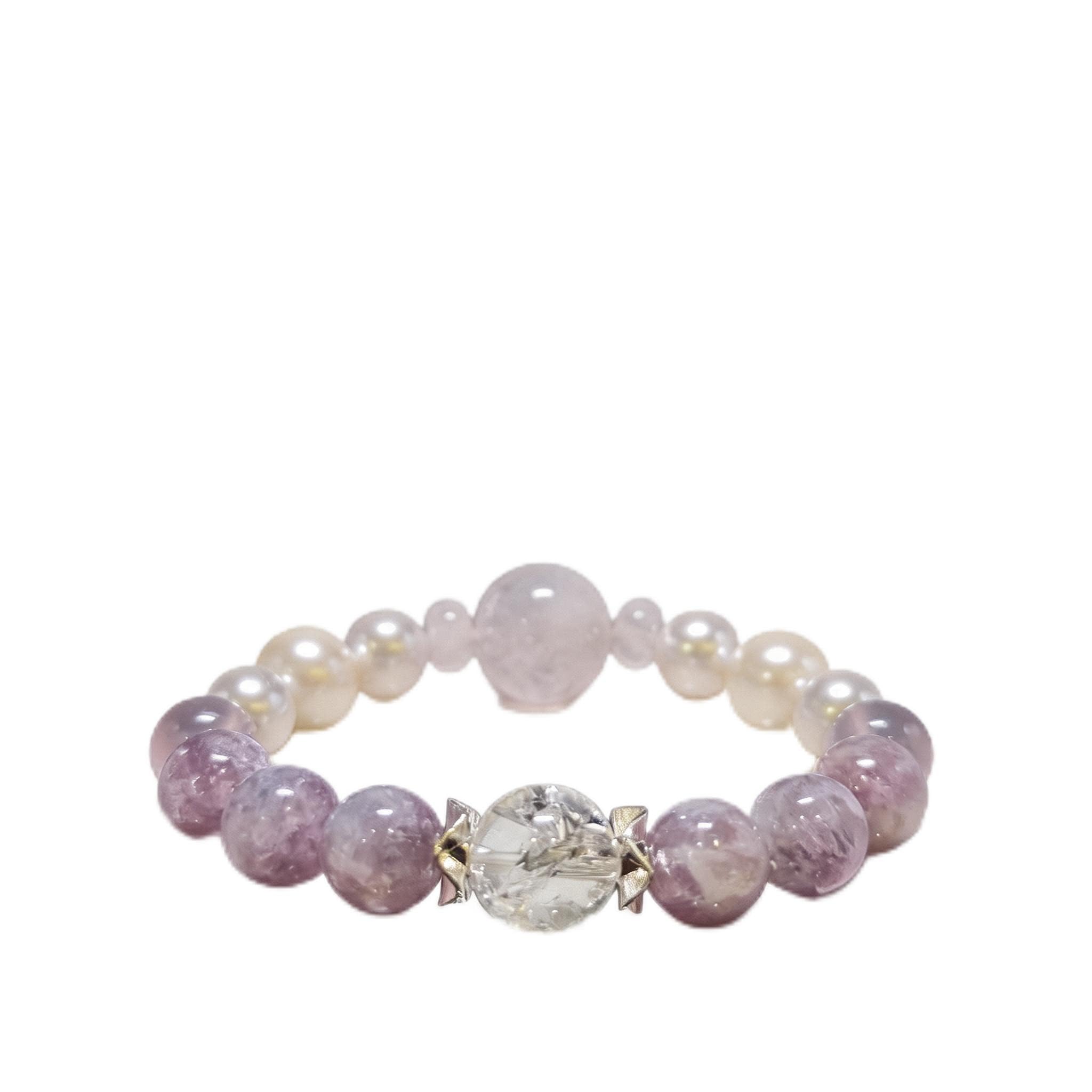 Bracciale Pietre Naturali Bracciale Personalizzato In Cristalli Naturali Fatto A Mano Da Donna – Gioiello Elastico Con Perline, Regalo Di Compleanno O Festività