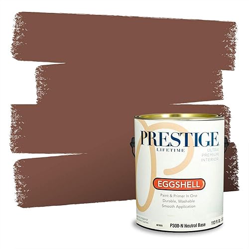 PRESTIGE Paints Interior Paint and Primer In One, 1-Gallon, Eggshell, Comparable Match of Valspar* Cowboy Suede*