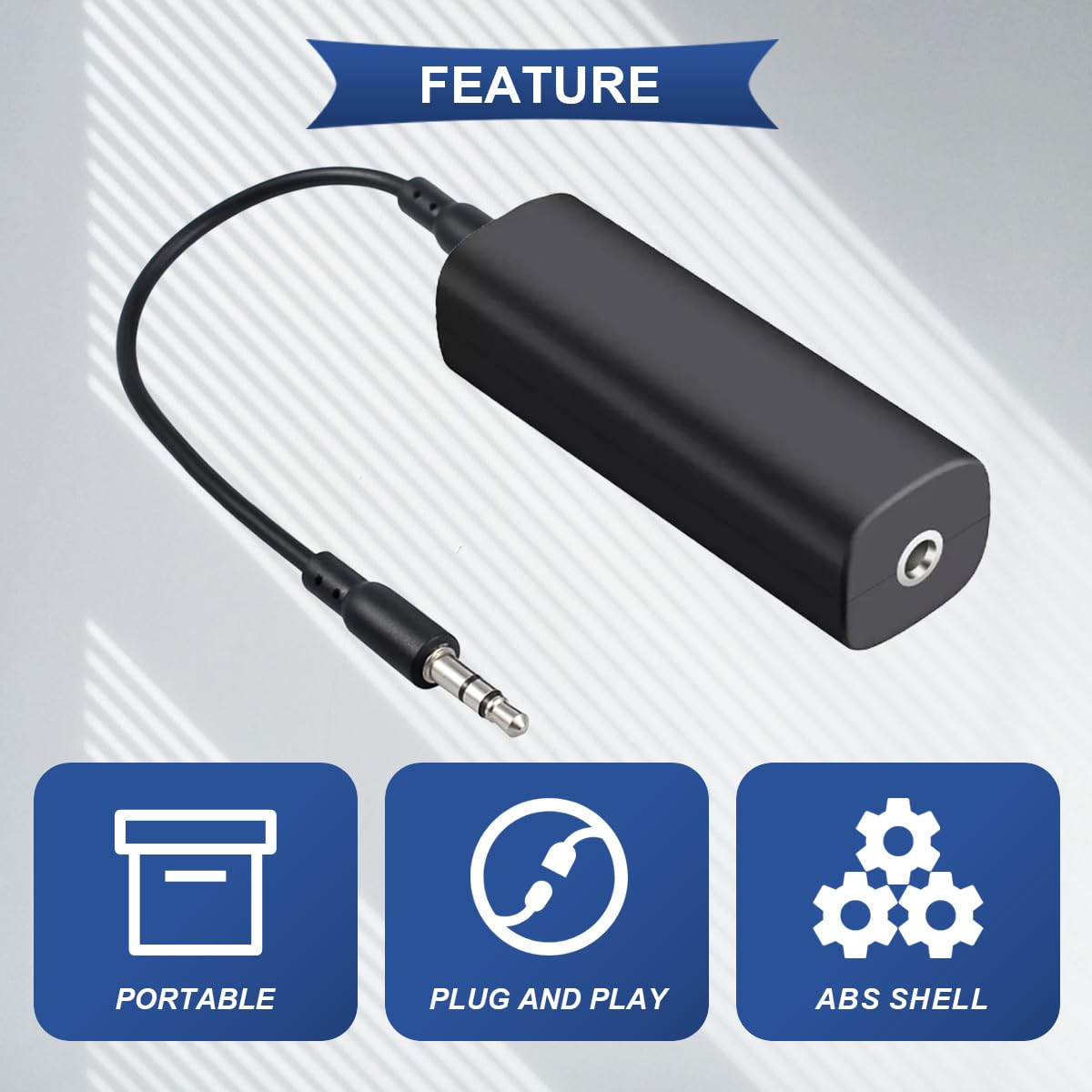 2 szt. Izolator szumów pętli ziemi, eliminuje irytujący szum, filtr szumów AUX 3,5 mm do samochodowych systemów audio, stereo w domu, wzmacniaczy gitarowych