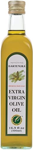 Bartenura Aceite de oliva virgen extra de 16.9 onzas | prensado en frío | Ultra Premium | AOVE italiano de grado chef, sabor fino | Grado de