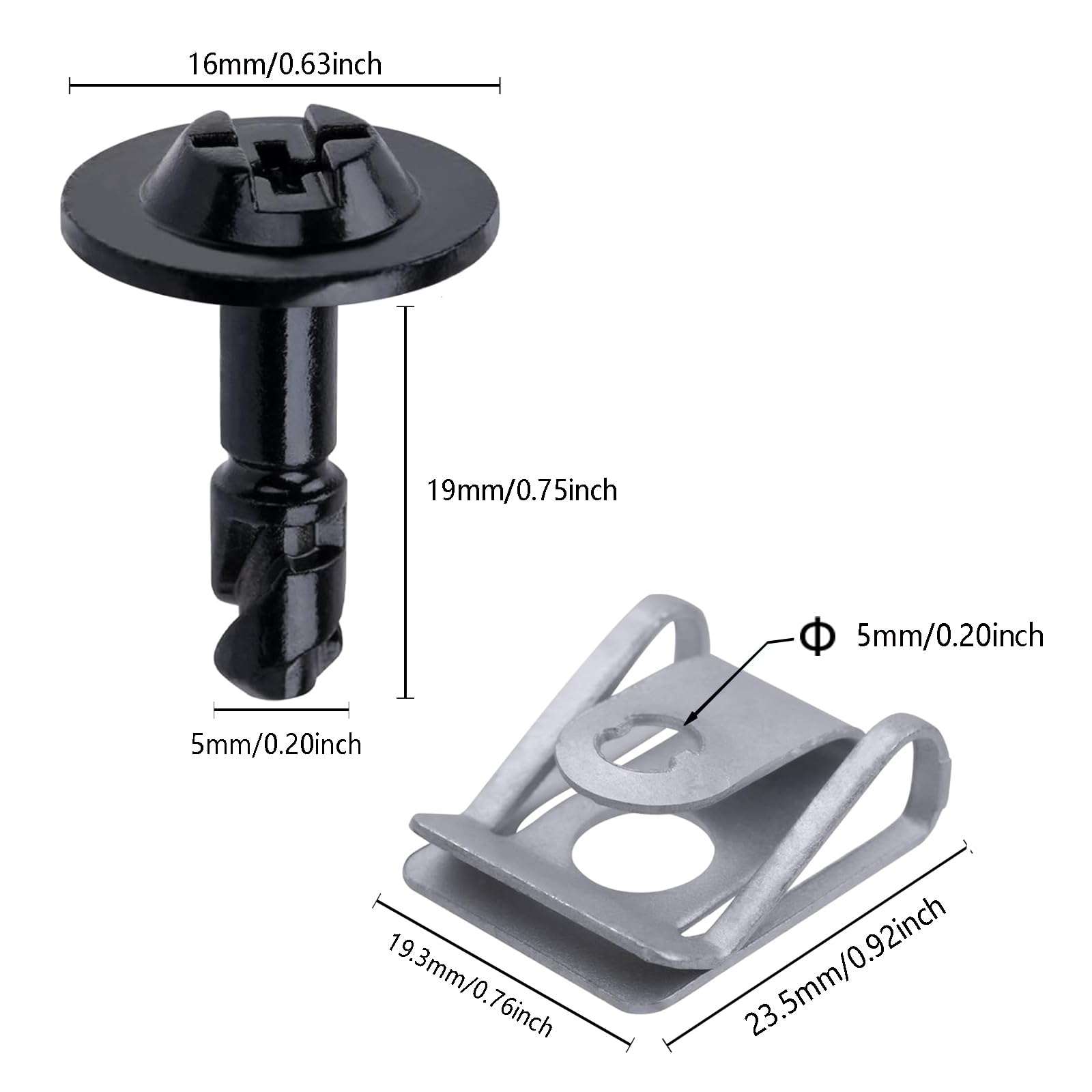 Set di 10 dadi e viti di fissaggio per coperchio motore sotto vassoio motore compatibili con Audi 8K0-805-121 8K0-805-922A B8 A4 A5 A6 C7 A7 A8 Q3 Q5 Q7 S4 S5 S6 S7
