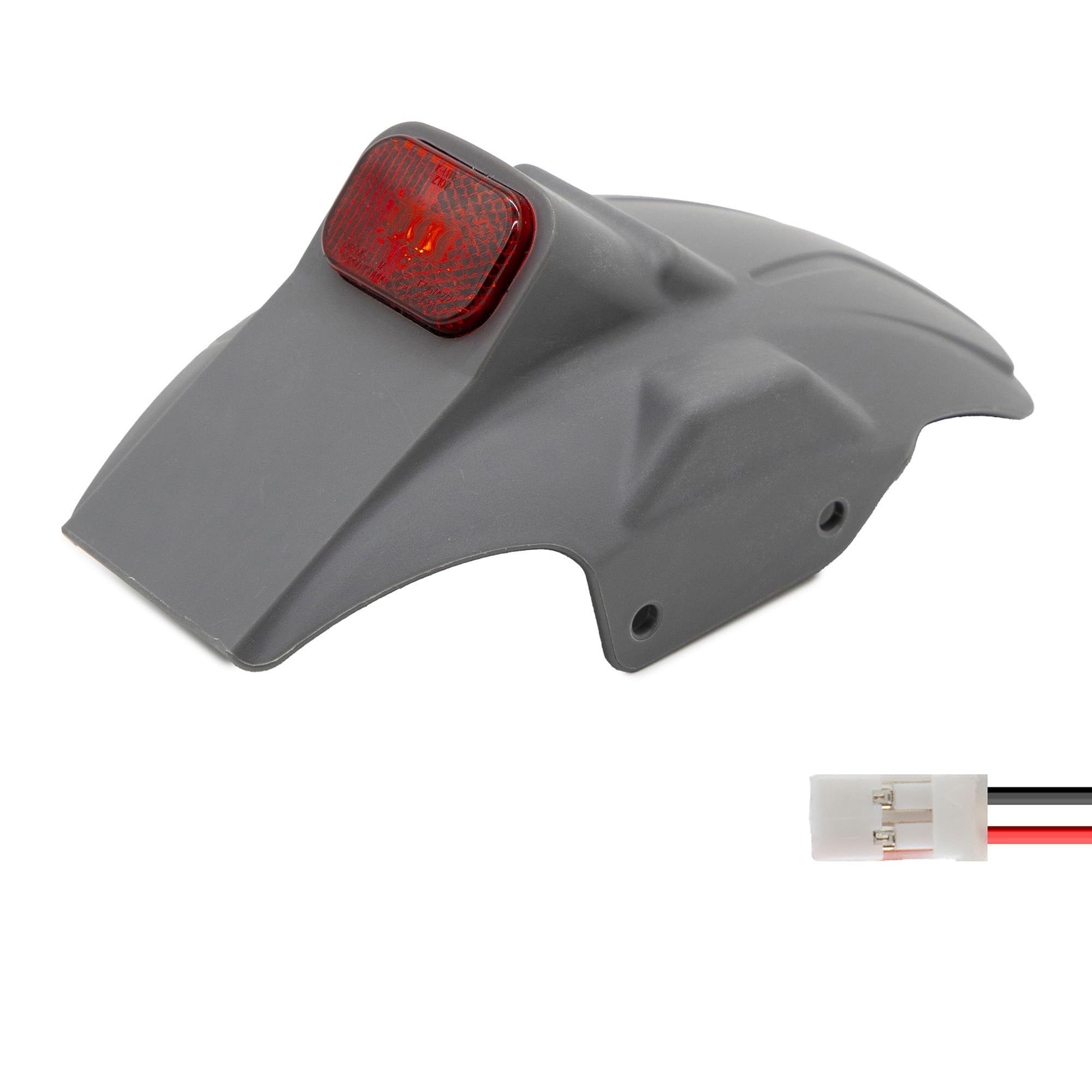 eWheel SMG RW EVO Guardabarros Tras con LUZ Y Soportes para Patinete eléctrico iluminación Trasera o Delantera para Mejorar la Visibilidad y la Seguridad en conducción Nocturna