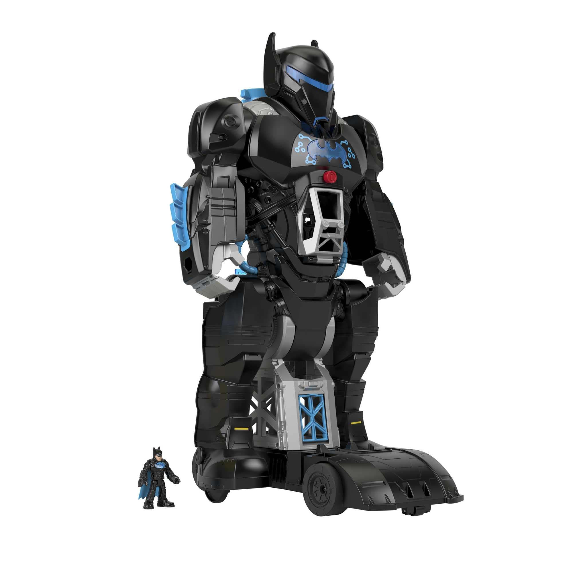Fisher-Price HBV67 - Imaginext DC Super Freunde Bat-Tech Batbot, 2-in-1-Batman-Spielset mit Roboter, Lichtern und Geräuschen, Spielzeug für Kinder ab 3 Jahren