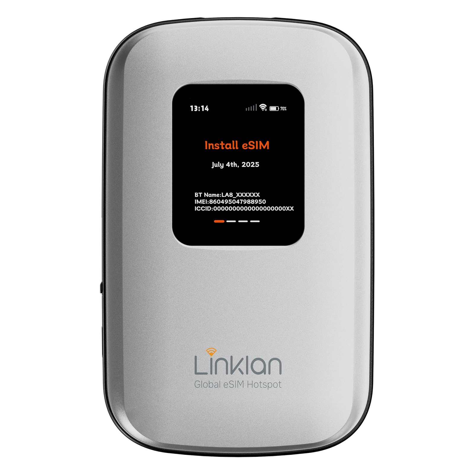 Portable Mobile Hotspot–eSIM Global WiFi Hotspot,No SIM Card/Contract Needed, 16Devices,180+ Countries, Compact Wireless Router for International