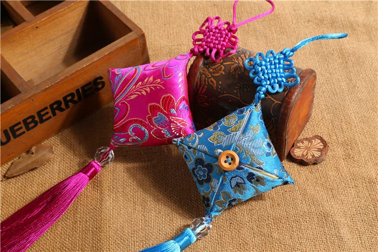 Paquete de 10 bolsas aromáticas moradas para armario miniatura 1