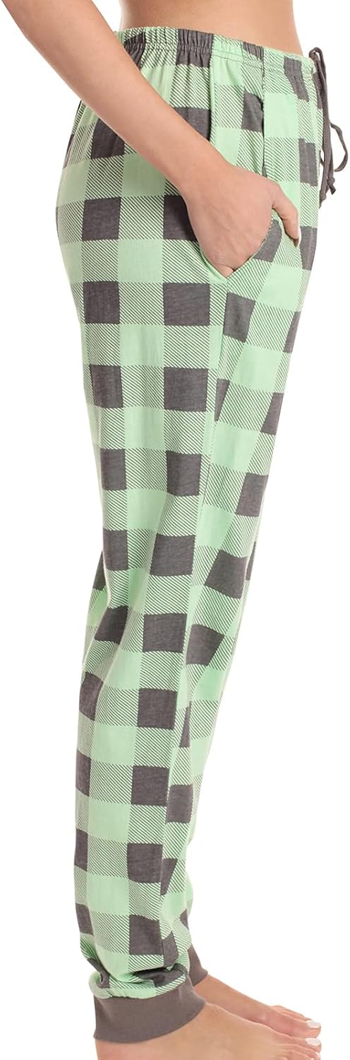 Plaid Pajama Pants Women Comfy Soft Cute Jogger Pajama Pants with Pockets Casual Lightweight Night Sleep Pj Pant - Image 2