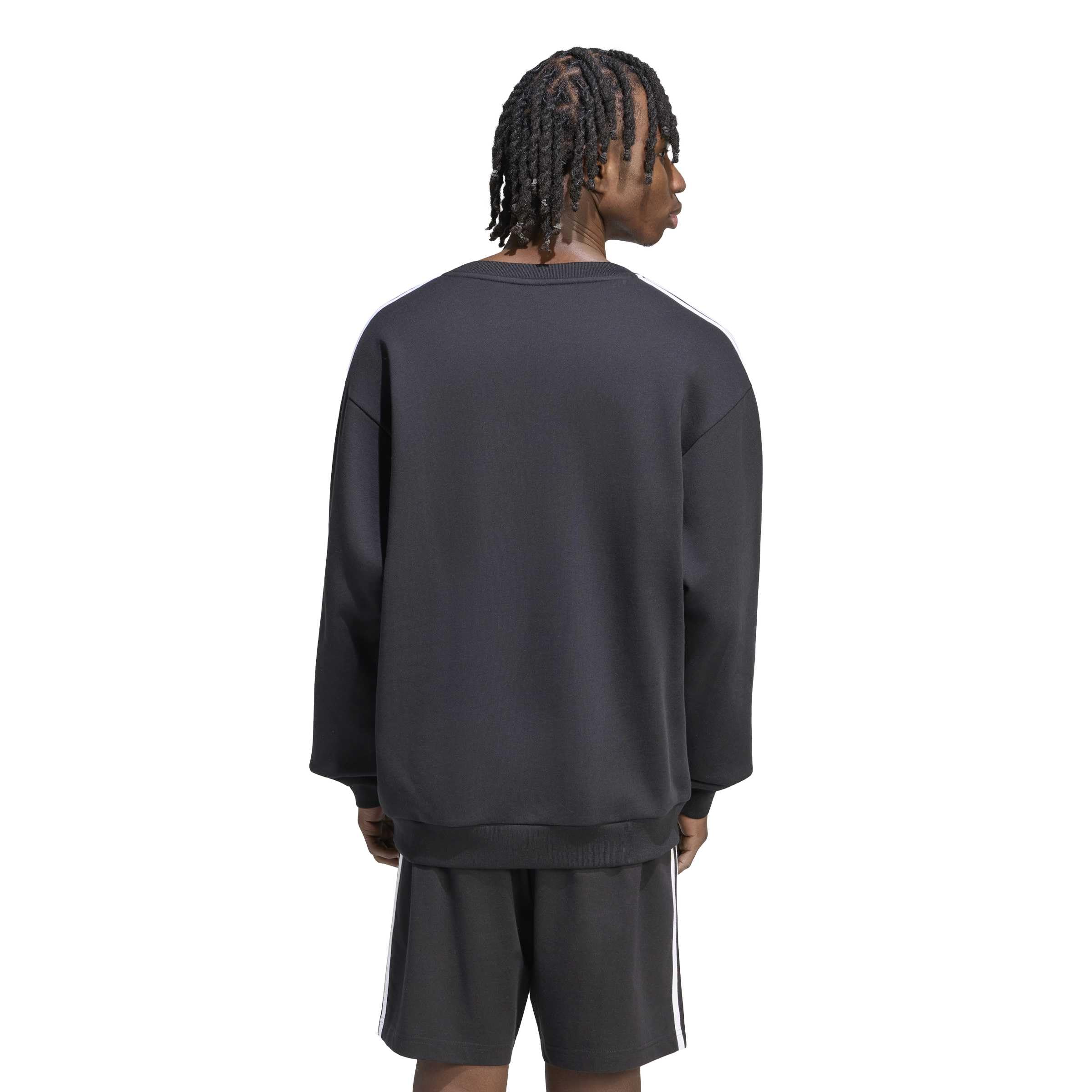 adidas Mezczyzni Essentials 3-Stripes French Terry Sweatshirt, black/white, 3XL