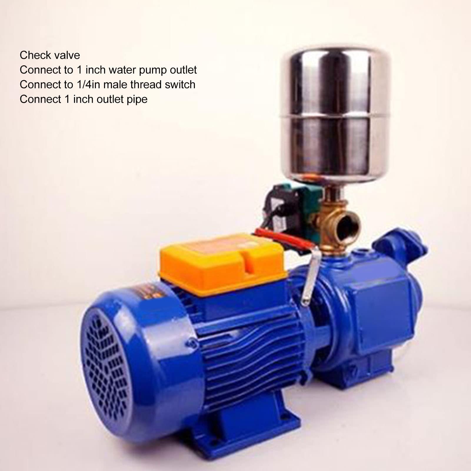 Kit de Tanque de Presión de Acero Inoxidable con Interruptor de Control de Presión de Bomba de Agua para Uso Doméstico