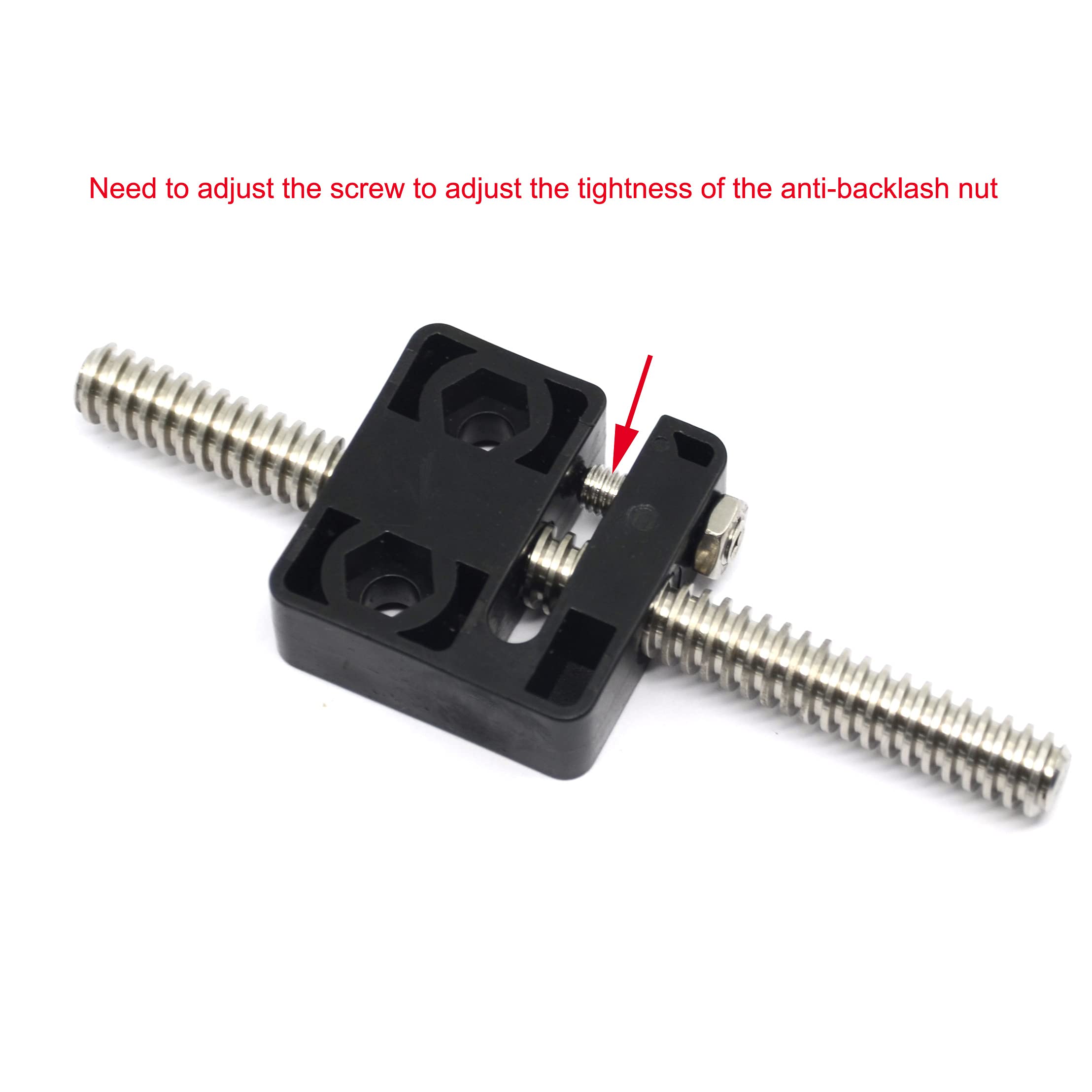 2PCS Anti-Backlash Nut Block for 8mm Diameter, 2mm Pitch 2mm Lead POM Screw Nut for CNC and 3D Printer (2mm Lead-1-heads) — Amazon image 7