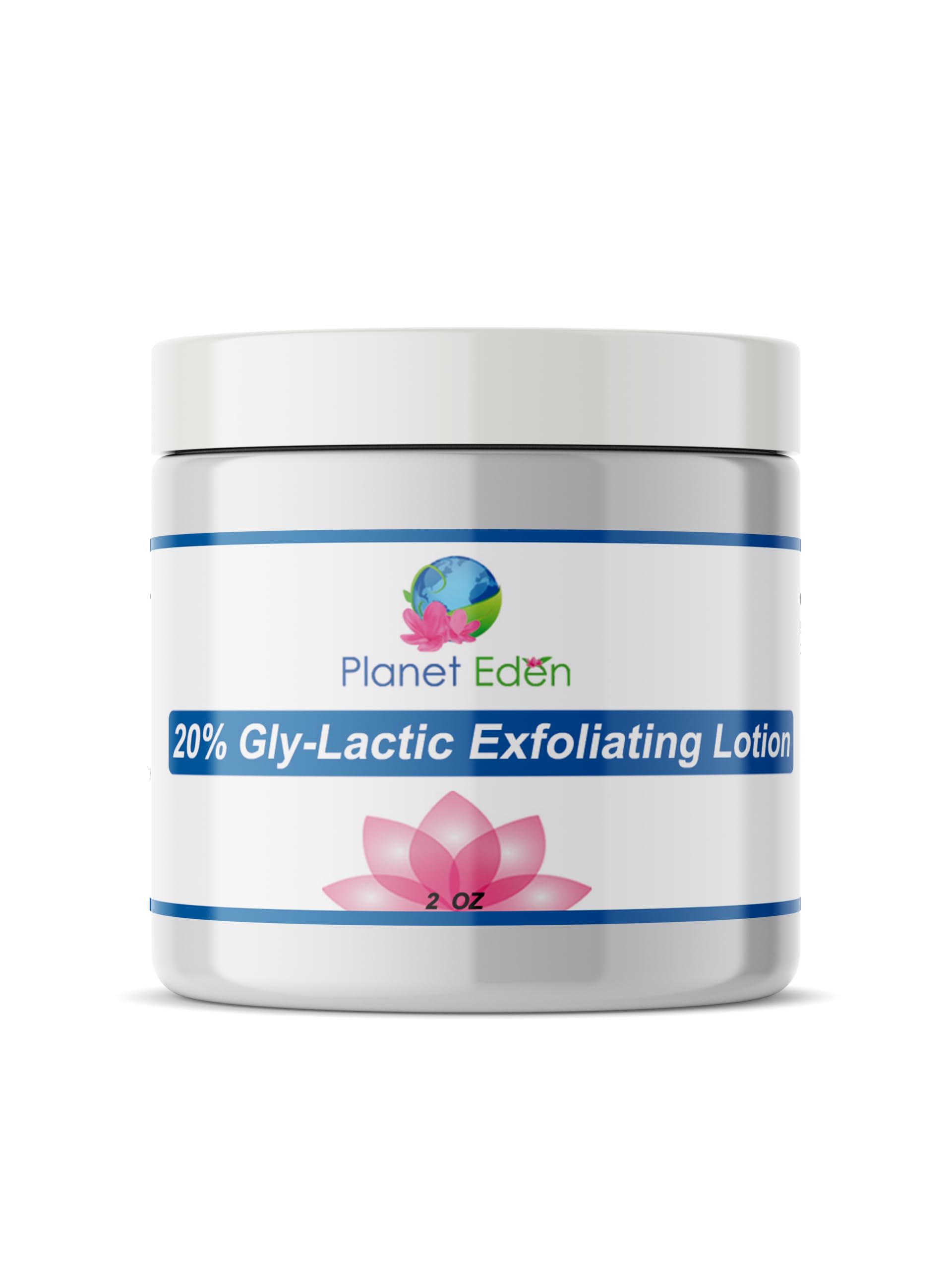 Sponsored Ad - Planet Eden 20% Gly-Lactic Glycolic & Lactic Face and Body Skin Cream Lotion - 10% Glycolic and 10% lactic Acid for Exfoliation (2 oz) - Sun Spots, Wrinkles, Uneven Skin tone, Enlarged Pores