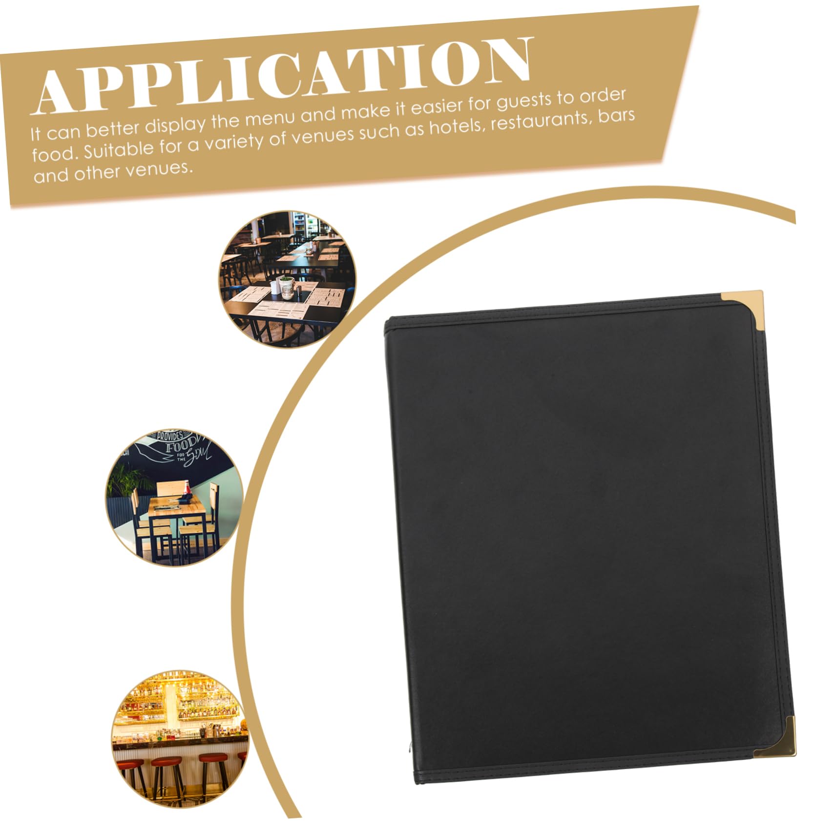 POPETPOP 2 Piezas Funda Transparente para Menú de Restaurante Protectora de PVC con Páginas Interiores Soporte Reutilizable y Fácil Limpieza para Bares y Cafeterías