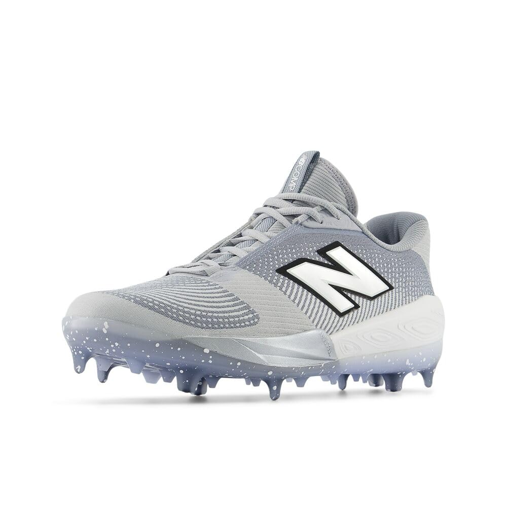 New Balance FuelCell Comp V4 Herren-Baseballschuh, Team Away Grau/Weiß, 43 EU