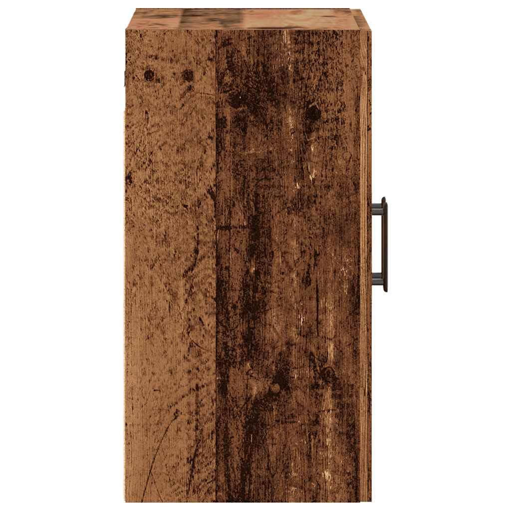 vidaXL Armario Pared Madera ingeniería Envejecida 60x31x60 cm, Armario montado en la Pared, Armario de Almacenamiento, Armario de Pared Colgante