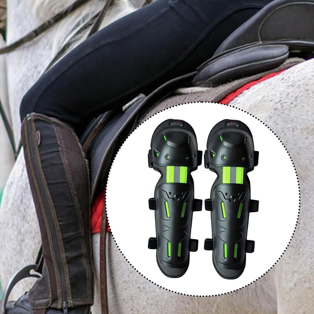 Ginocchiere Moto Traspirante, 4pcs Ciclismo Ginocchiere E Gomitiere Moto Adulto Guscio Protettivo in PP Antiurto per Snowboard, Equitazione, Sci, Motocross
