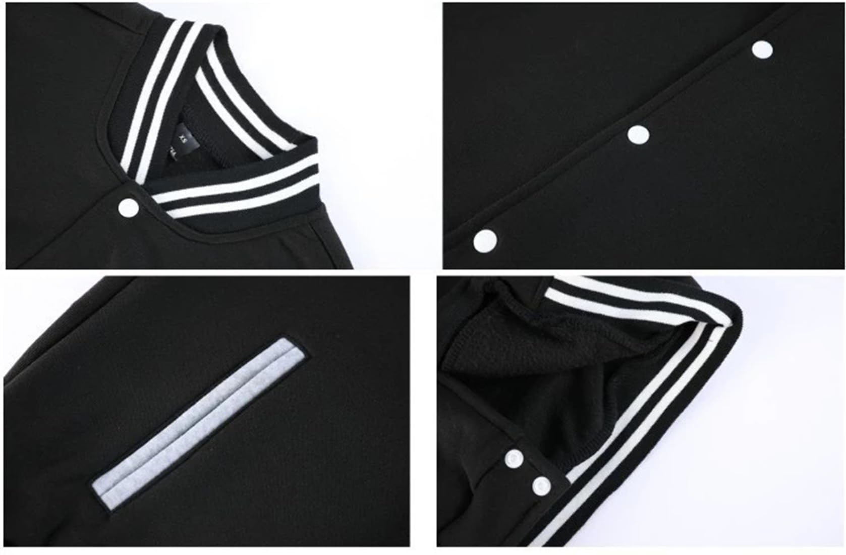 Harajuku College Jacke Unisex- Anime Style Varsity Baseball Jacke Sweatjacke Streetwear für Jungen und Mädchen,