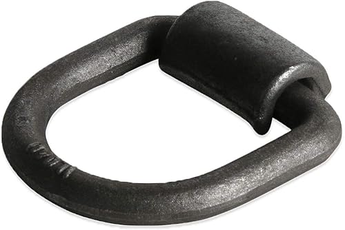 Miniatura 2 de FOUR anillos en D de sujeción soldados, acero forjado, de 12 pulgada, con clips de soldadura