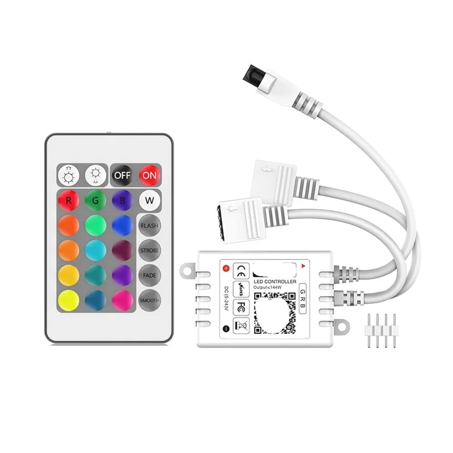 LED Monochrome RGB RGBW RGBCCT mini Music Controller JM-S DC5-24V 6A dimmable LED Light Strip 5050 2835(RGB 40Key)