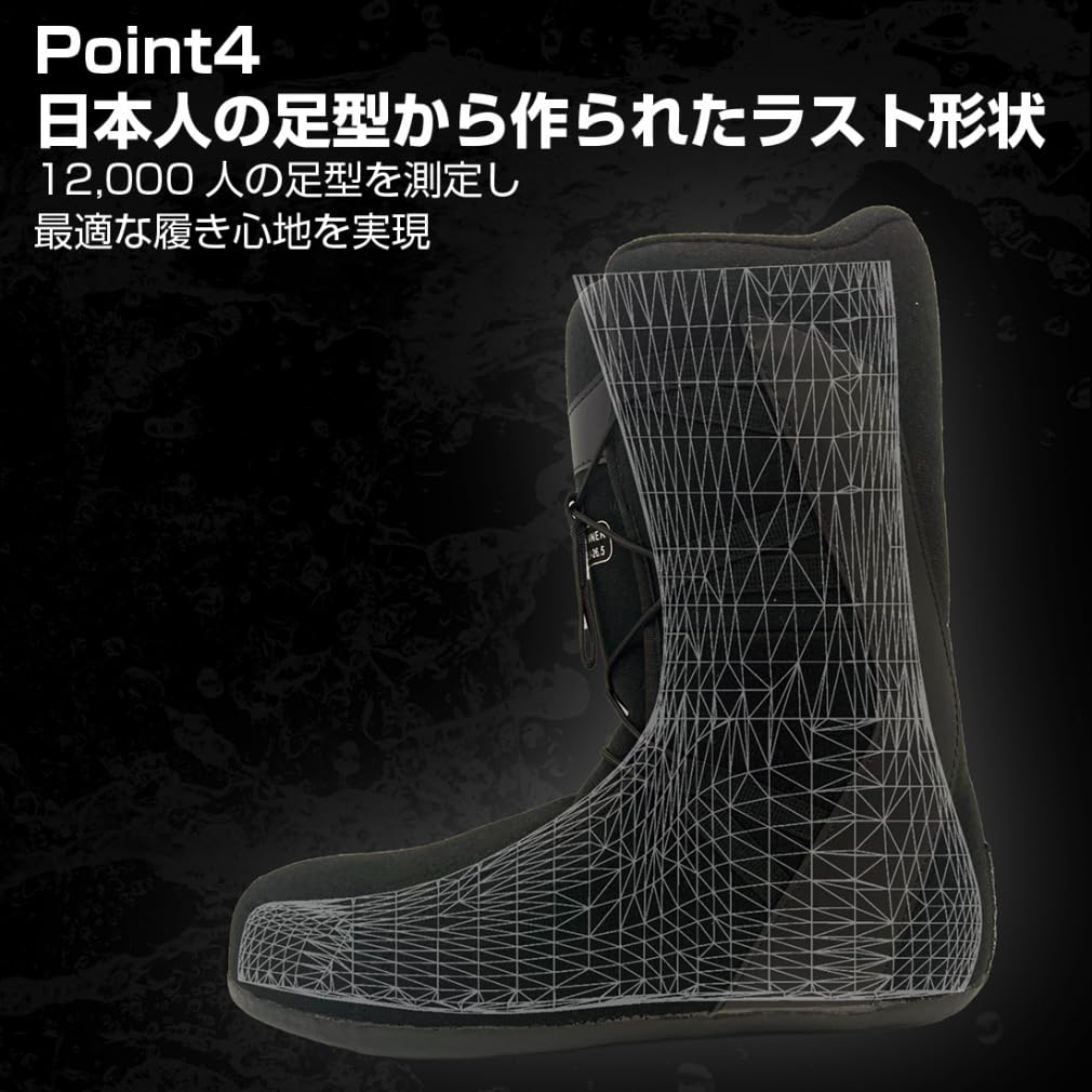 Amazon | kissmark(キスマーク) スノーボード ブーツ KM イーガー BK