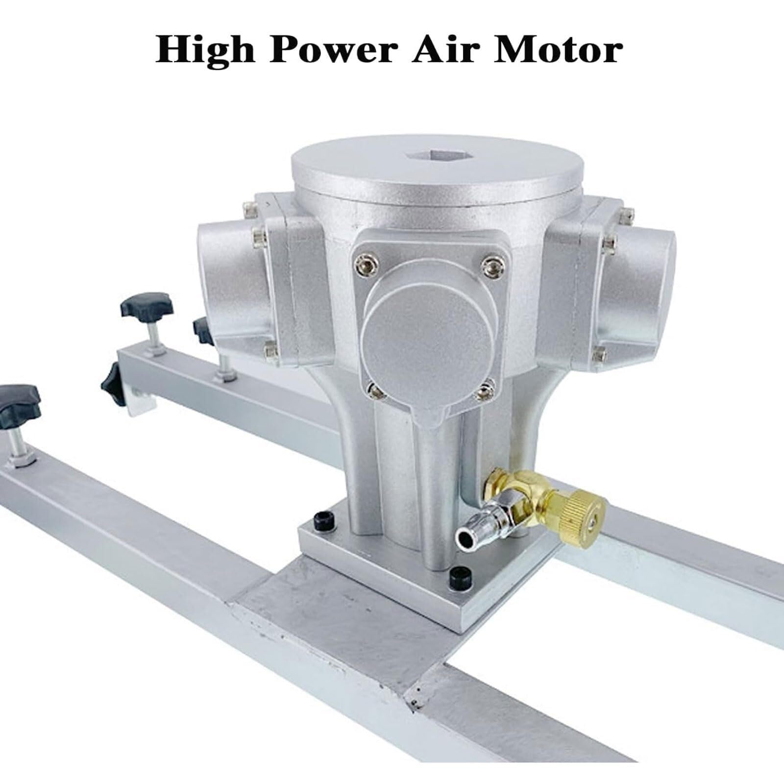 Agitador de aire for IBC de 1 tonelada, mezclador de pintura neumático de 0 a 2500 RPM, mezclador de pintura ajustable de 75 a 120 mm, con cuchilla de acero inoxidable de 10 pulgadas, for disolvente d