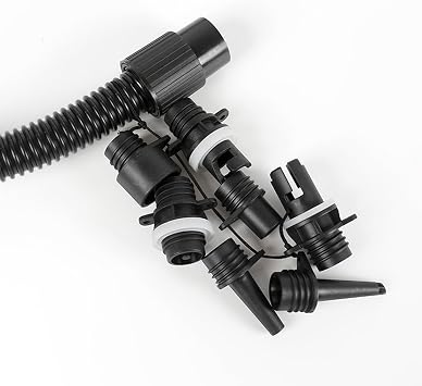 Paddle Board Pump Adapter Set - Inflatable Inflator Attachment, Universal Converter Hose Kit with Multiple Nozzles, Rapid Connection Tool, Connector Accessory for Surfboard Raft Kayak