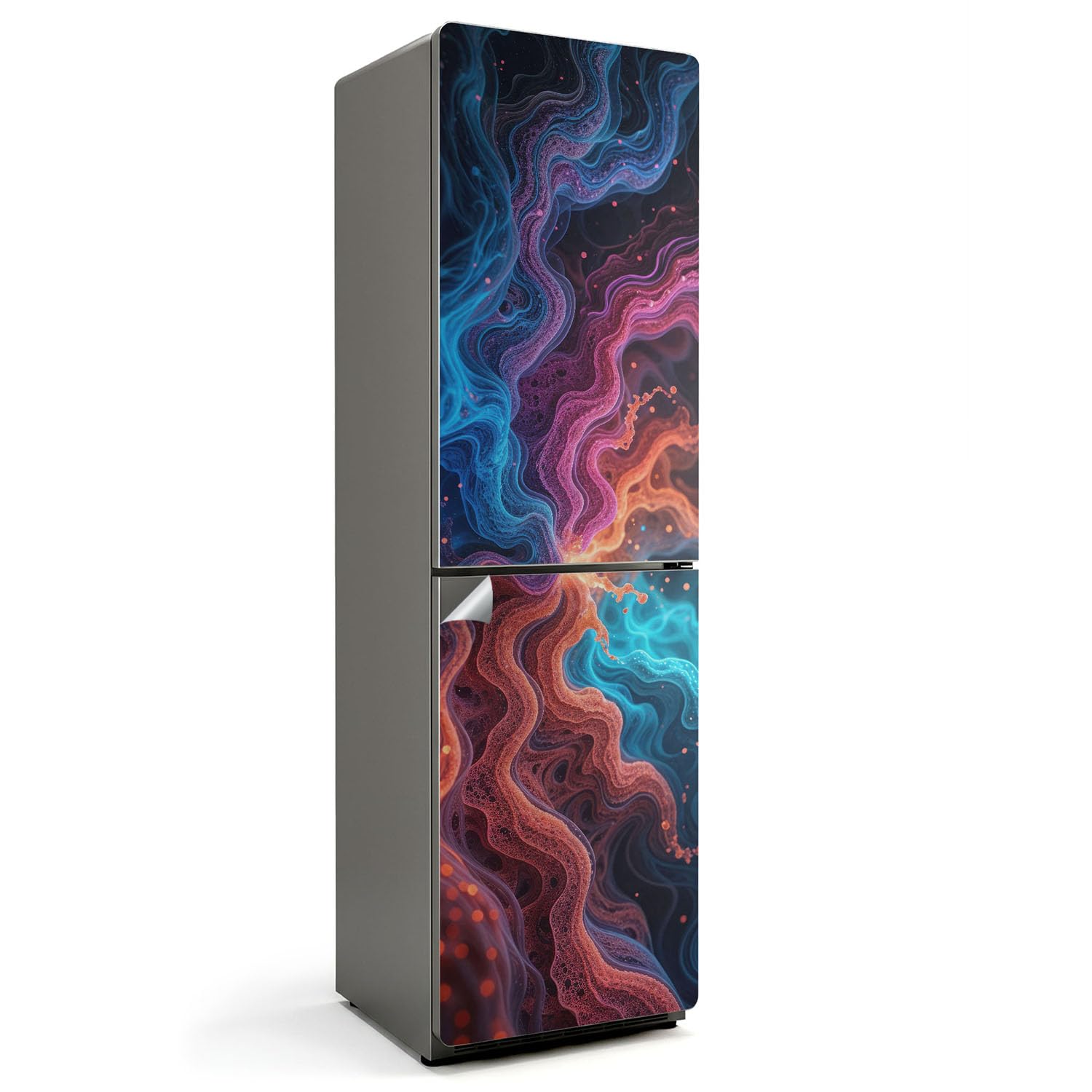 Vinilo decorativo de nevera 60x205 cm adhesivo y fácil aplicación para renovación de cocinas