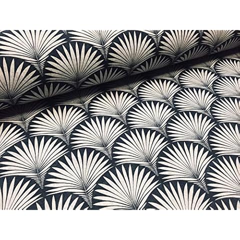 Floral Fan Geometric Fabric for Crafts Cover