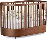 Berço Redondo 3 em 1 Divicar Wave: Evolutivo do Berço à Minicama, Design e Segurança para o Quarto do Bebê (MEL)