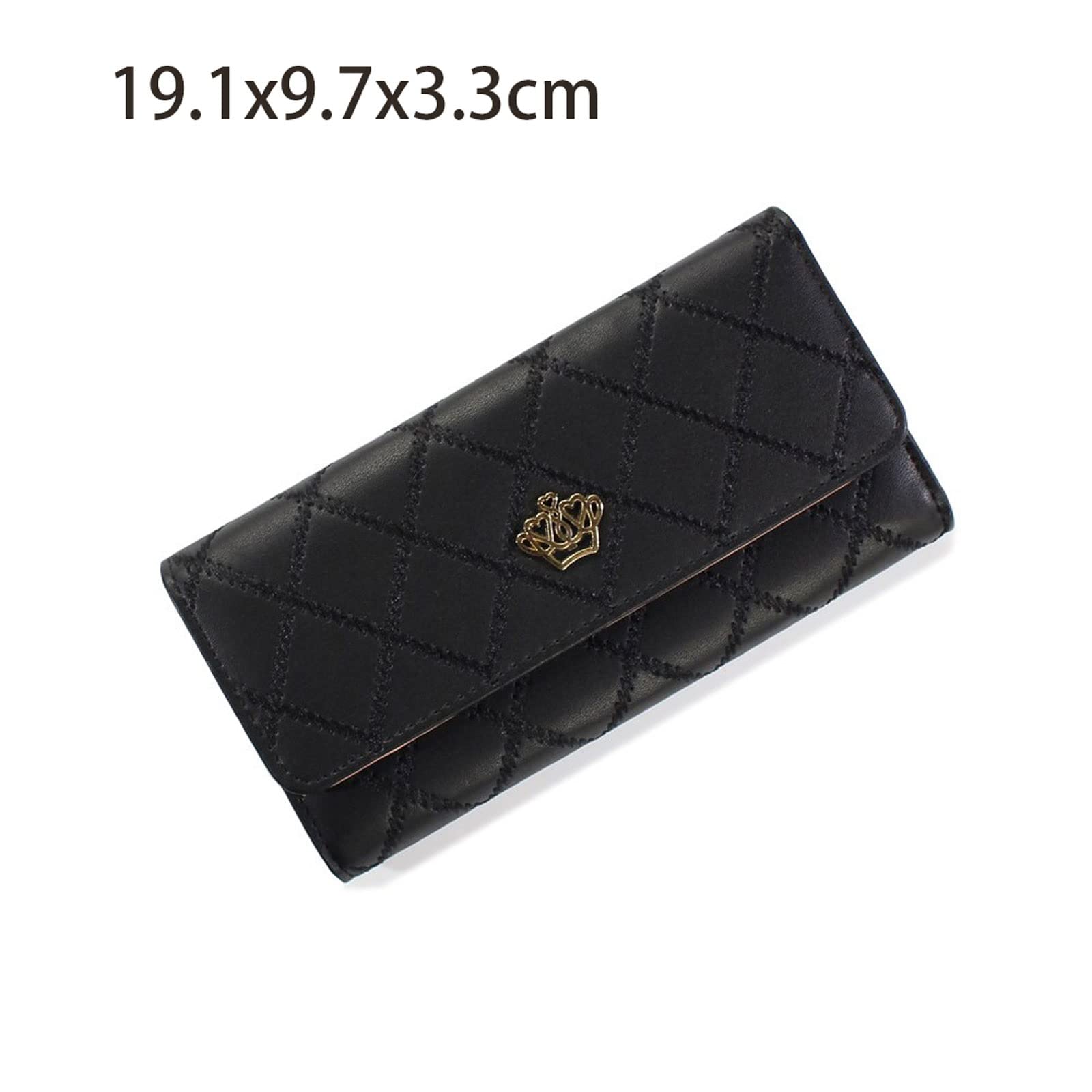 Portfele damskie Damskie damskie kopertówki skórzane w kratę portfel z klamrą długi uchwyt na karty etui na telefon torebka