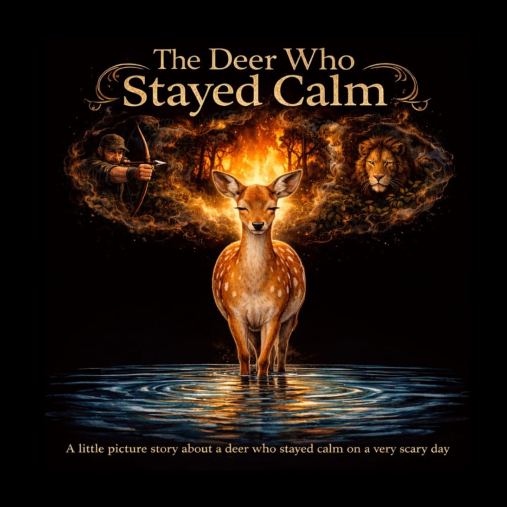 The Deer Who Stayed Calm: A little picture story about a deer who stayed calm on a very scary day