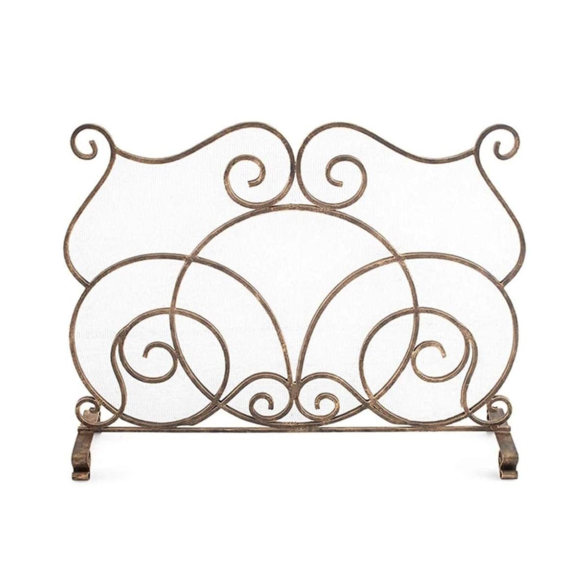 Schermo per camino Schermo per stufa per camino dorato - Parascintille verticale con copertura in rete - Protezione dalle scintille per bambini e animali domestici Copertura parascintille Comfortable