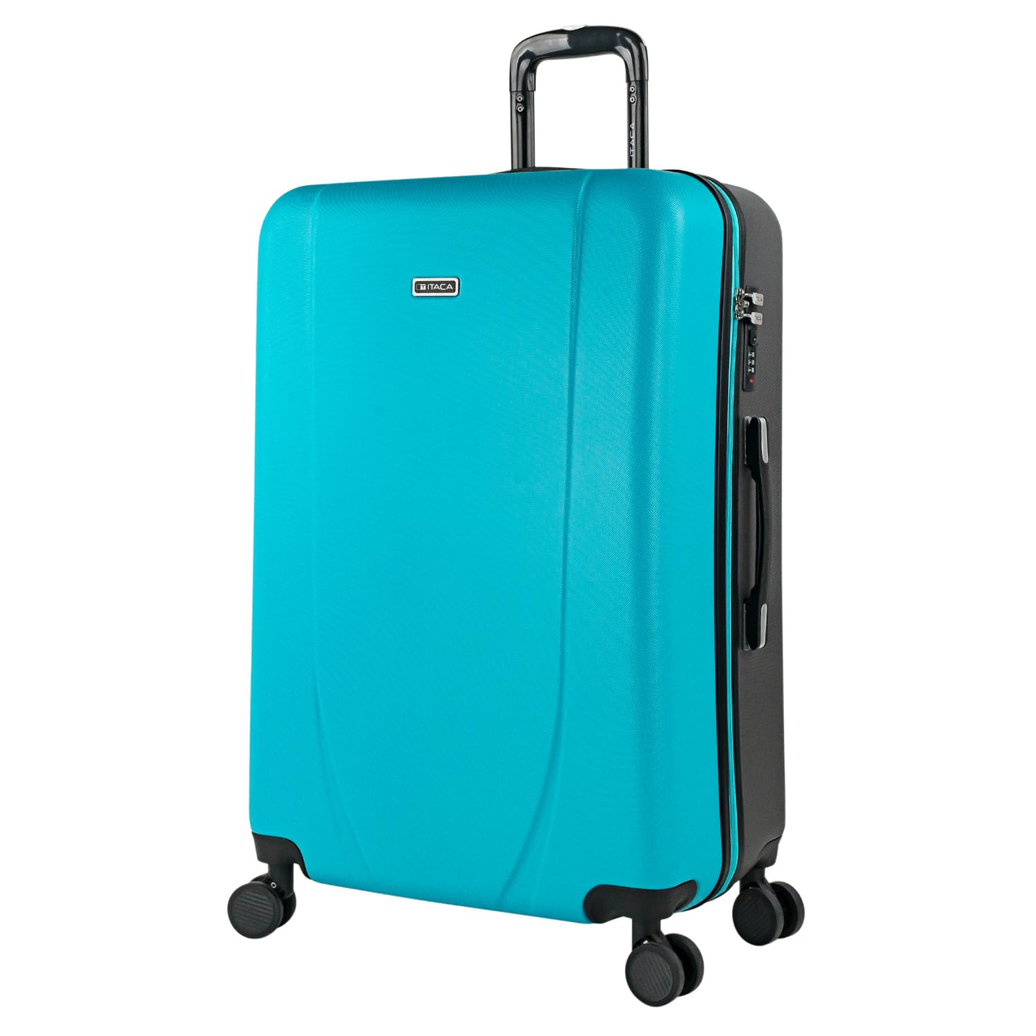 ITACA - Maleta de Cabina 55x40x20 - Maletas De Viaje Cabina Rígidas Trolley con 4 Ruedas Dobles para Avion Ligera Equipaje De Mano Candado de Combinación. Compatible Ryanair, Verde Menta — view 15