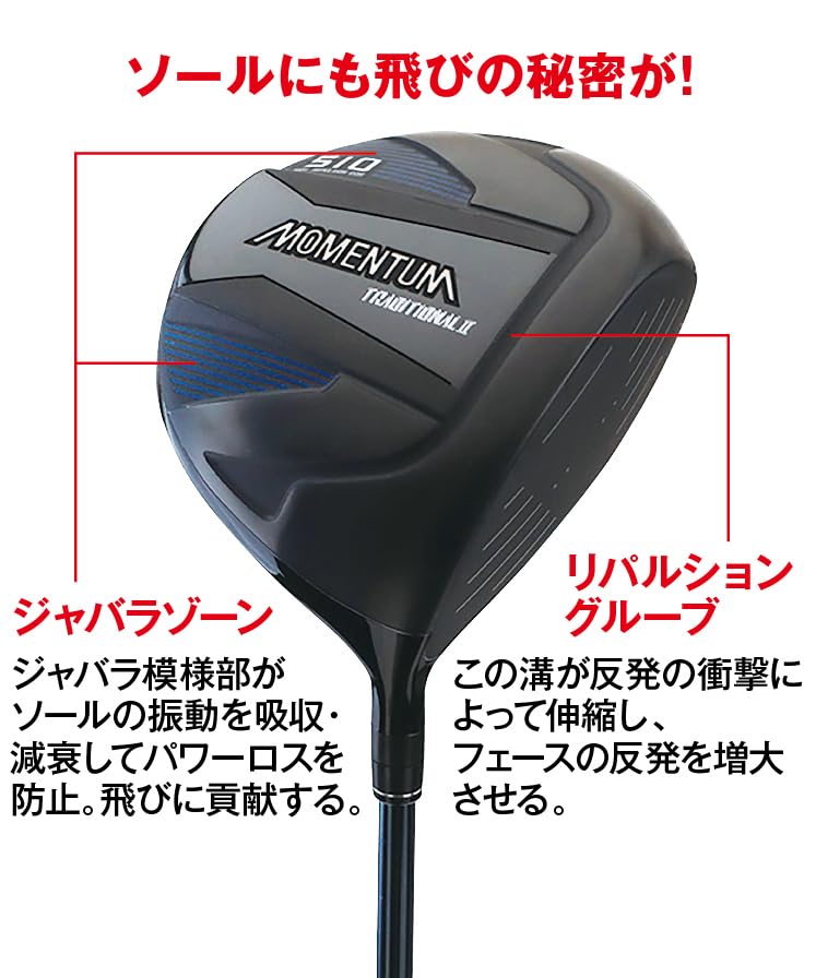 MOMENTUM TRADITIONAL II ドライバー 10.5° R 楽天市場】モメンタム トラディショナル2 高反発 ゴルフ チタン