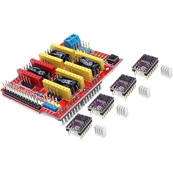 CNC Shield V3 Expansion Board + 4pcs DRV8825 Stepper Motor Driver Module for 3D Printer
