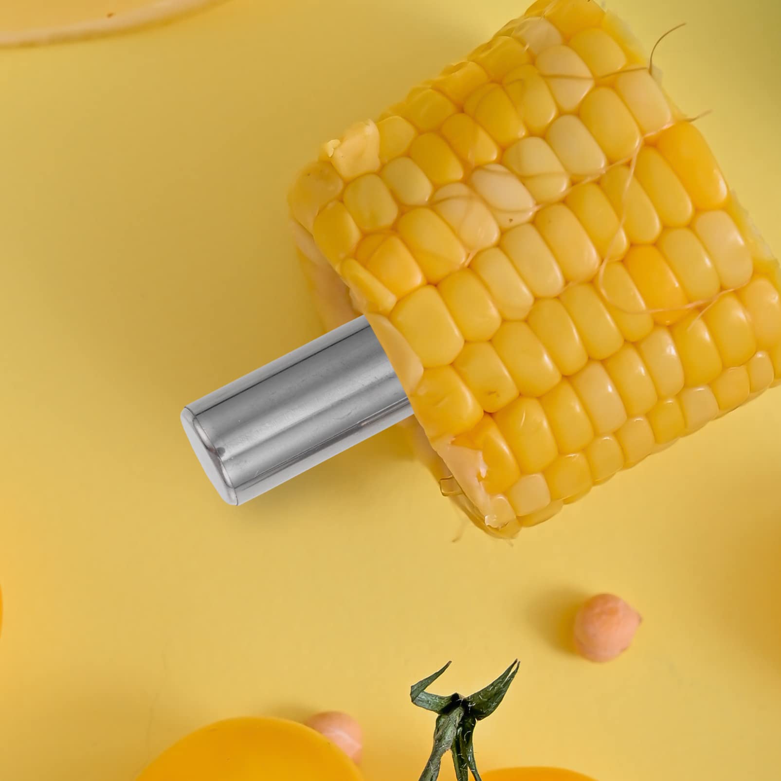 Operitacx 10pcs Stainless Steel Corn Forks for BBQ and Fruit Resistant Holders for Easy Serving and Enjoyment at Parties and Picnics