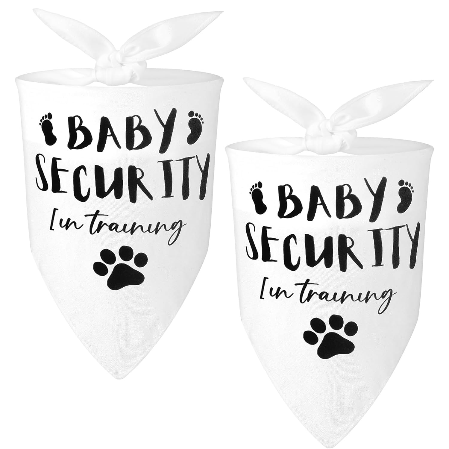 Yeesabella 2pcs Dog Bandana,Pregnancy Announcement Bandana for Dogs,Baby Security Printed Dog Scarf Pet Accessories,Comfortable Monogram Triangle Washable Pet Scarf for Large Dogs