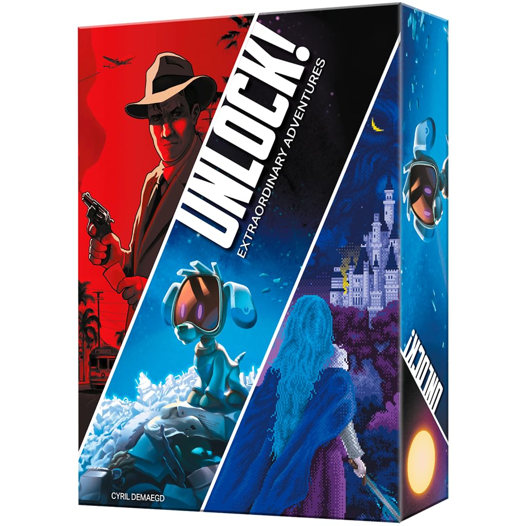 Space Cowboys Unlock! Extraordinary Adventures Jeu de société Escape Room pour adultes et familles à partir de 10 ans de 1 à 6 joueurs 60 minutes par partie - Version Espagnole