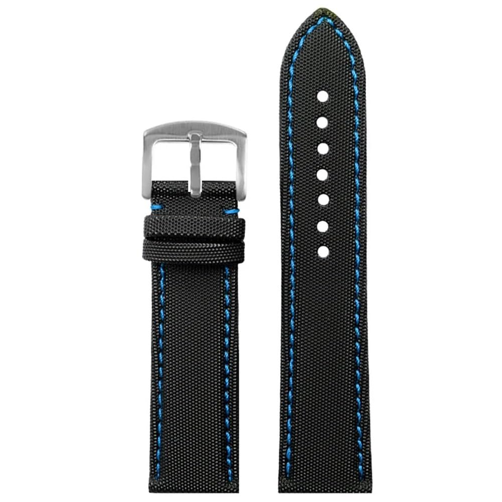 Bracelet nylon bleu 24mm pour Aquaracer Carrera idéal pour un style sport chic