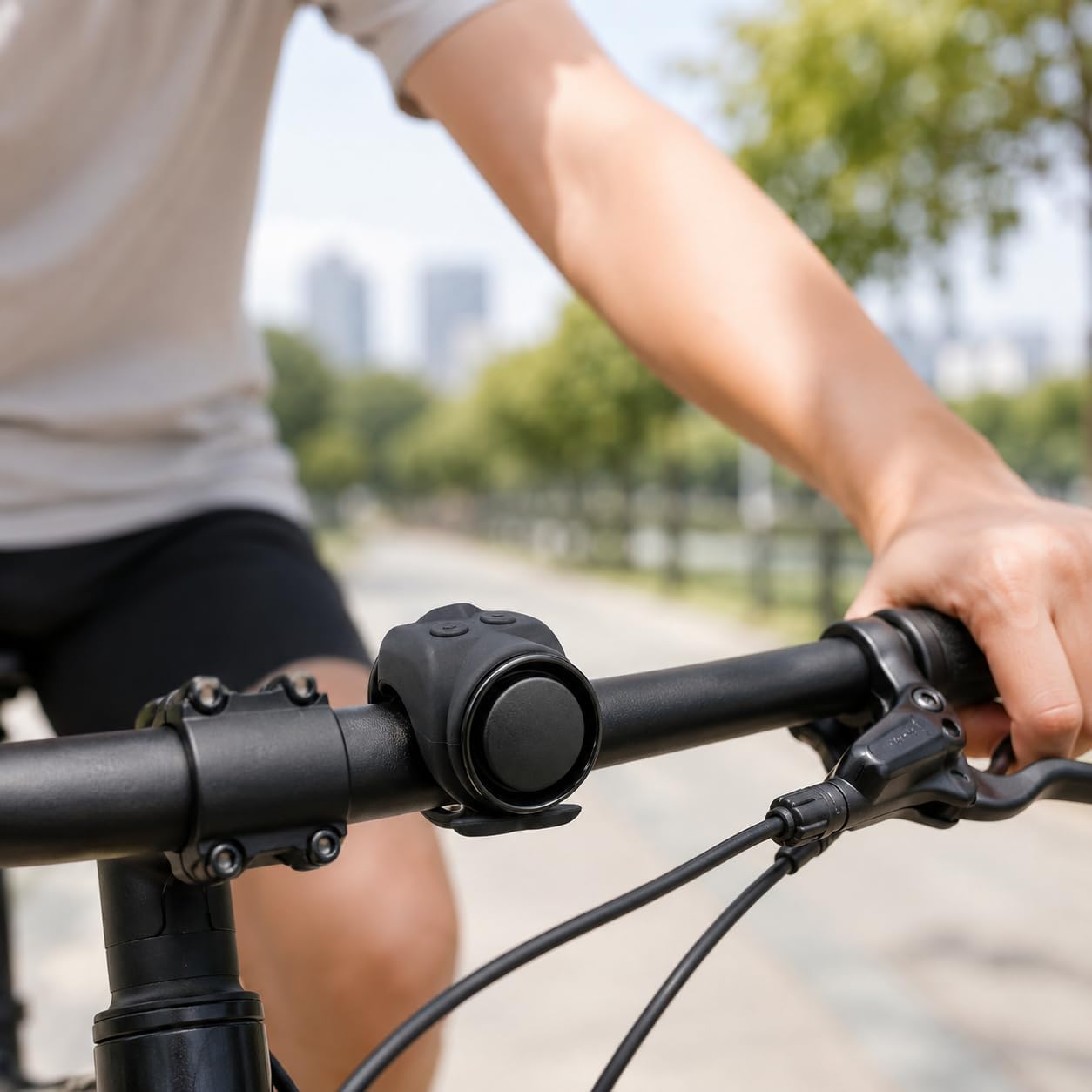 120dB Electric Bike Horn, USB-C Rechargeable Waterproof Bike Bell for Ebike