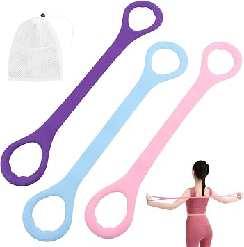 Figure 8 Fitness Resistance Band, NonSlip Handles for Home Workout, Yoga