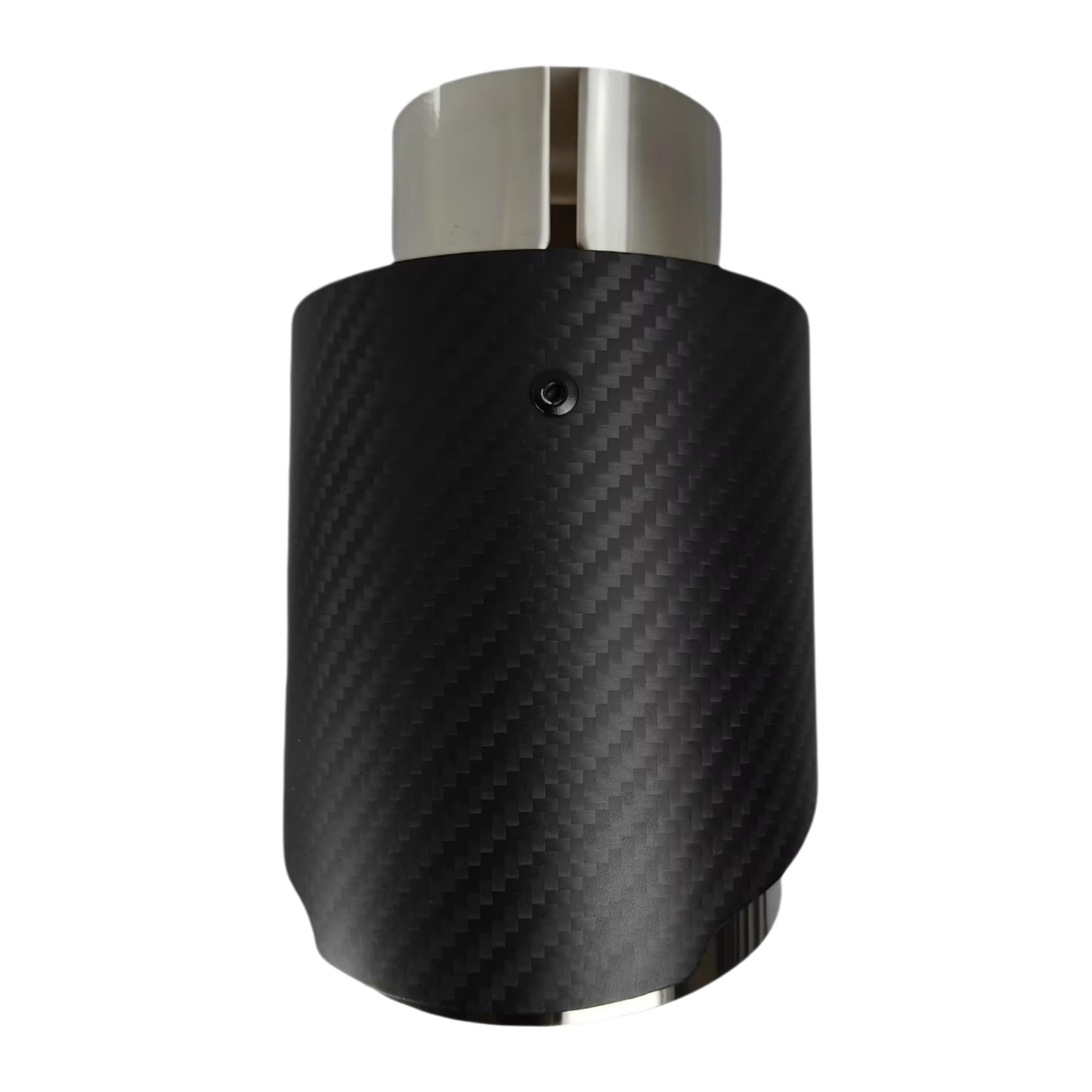 Cola Escape Coche Tubo Punta Para Boquilla De Escape Mate Sarga Única Bruñido Universal Para Coche(60mm-101mm)