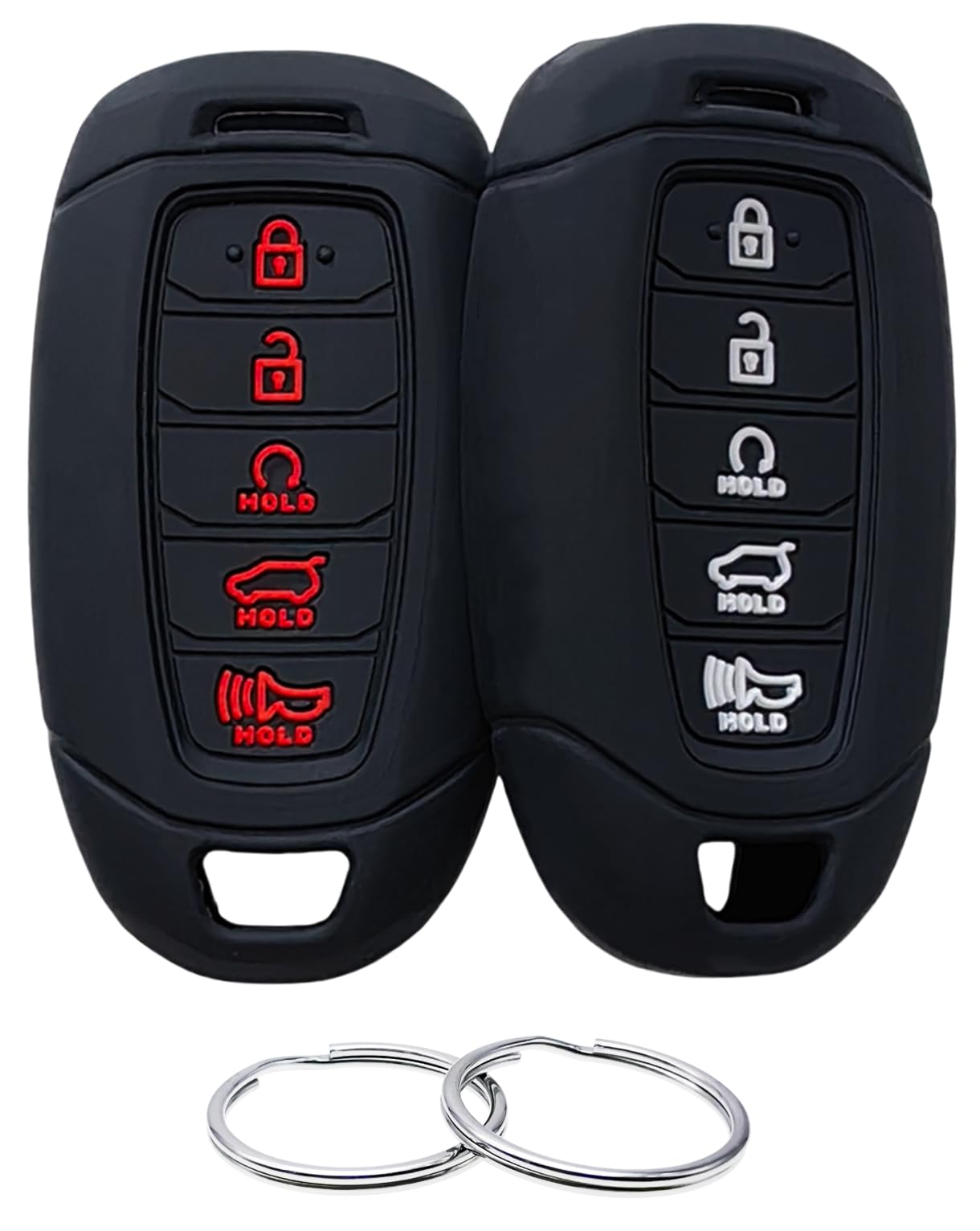 Fit HYUNDAI Palisade Elantra 5 Button Remote Key Fob TPU Case - Foto 4