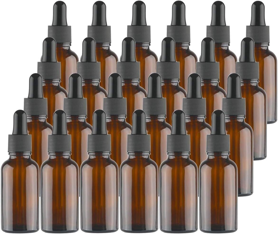 Flacons en verre ambré 20ml haut de gamme pour l'emballage de parfums et sérums d'exception