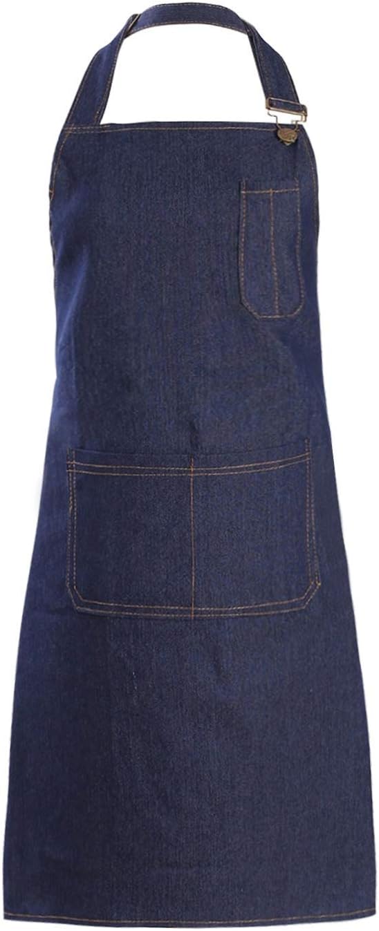 Cotton Aprons for Men Women with Large Pockets
