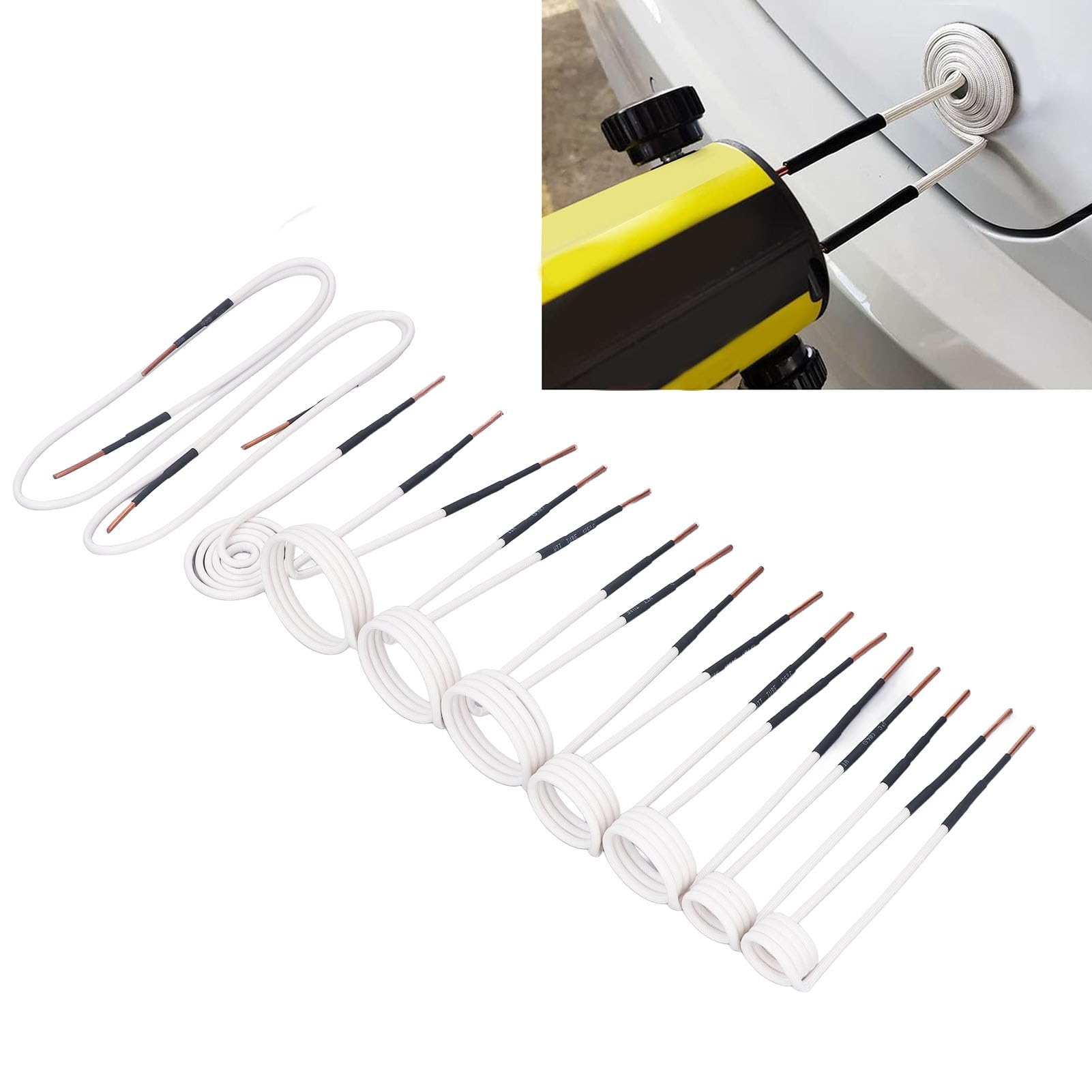 Induction Heater Coil, 10PCS Induction Heater Coil Kit with Multiple Models, 2.5mm Flexible Brass Electric Heat, Space Accessories
