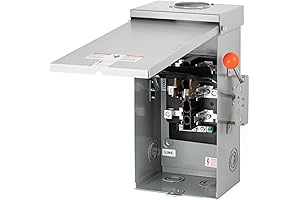 100 Amp Manual Transfer Switch for Generator, 24,000-Watt Indoor/Outdoor Safety Switch, 120/240-Volt