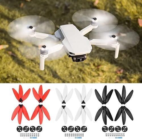 Miniatura 2 de for D-JI Mini 2 Mavic Mini Propeller Quick Release Foldable 3-Blade Props Paddle Replacement Wing Fans Spare Drone Accessory (Color  Red)