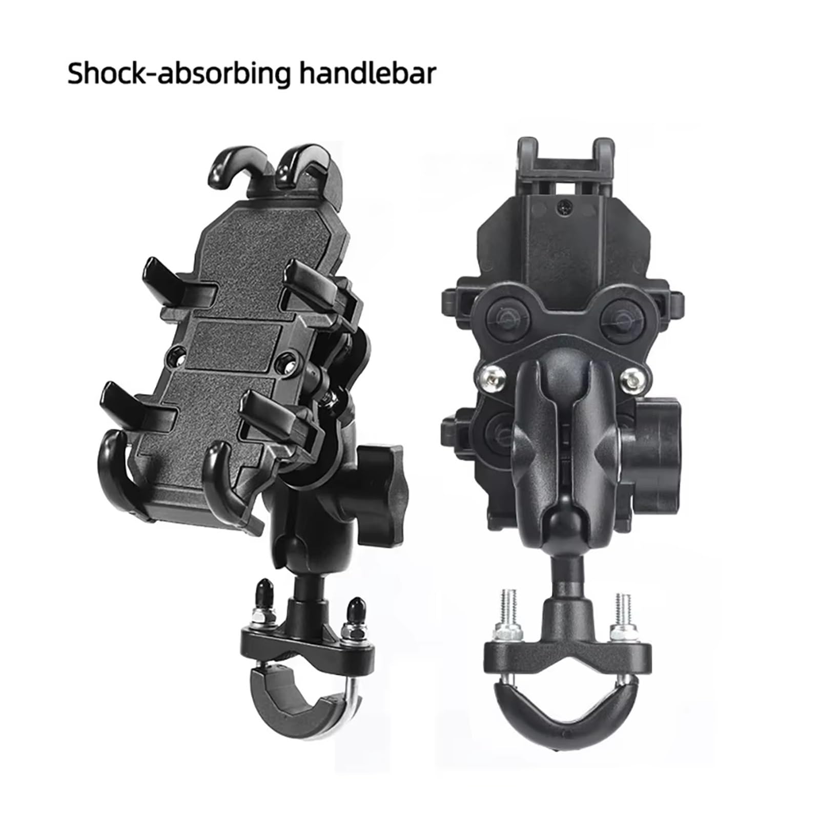 Générique Moto GPS Support Téléphone Support De Guidon Téléphone pour Moto GPS Antichoc Pince Universelle Anti-Vibration pour Smartphone, Scooter